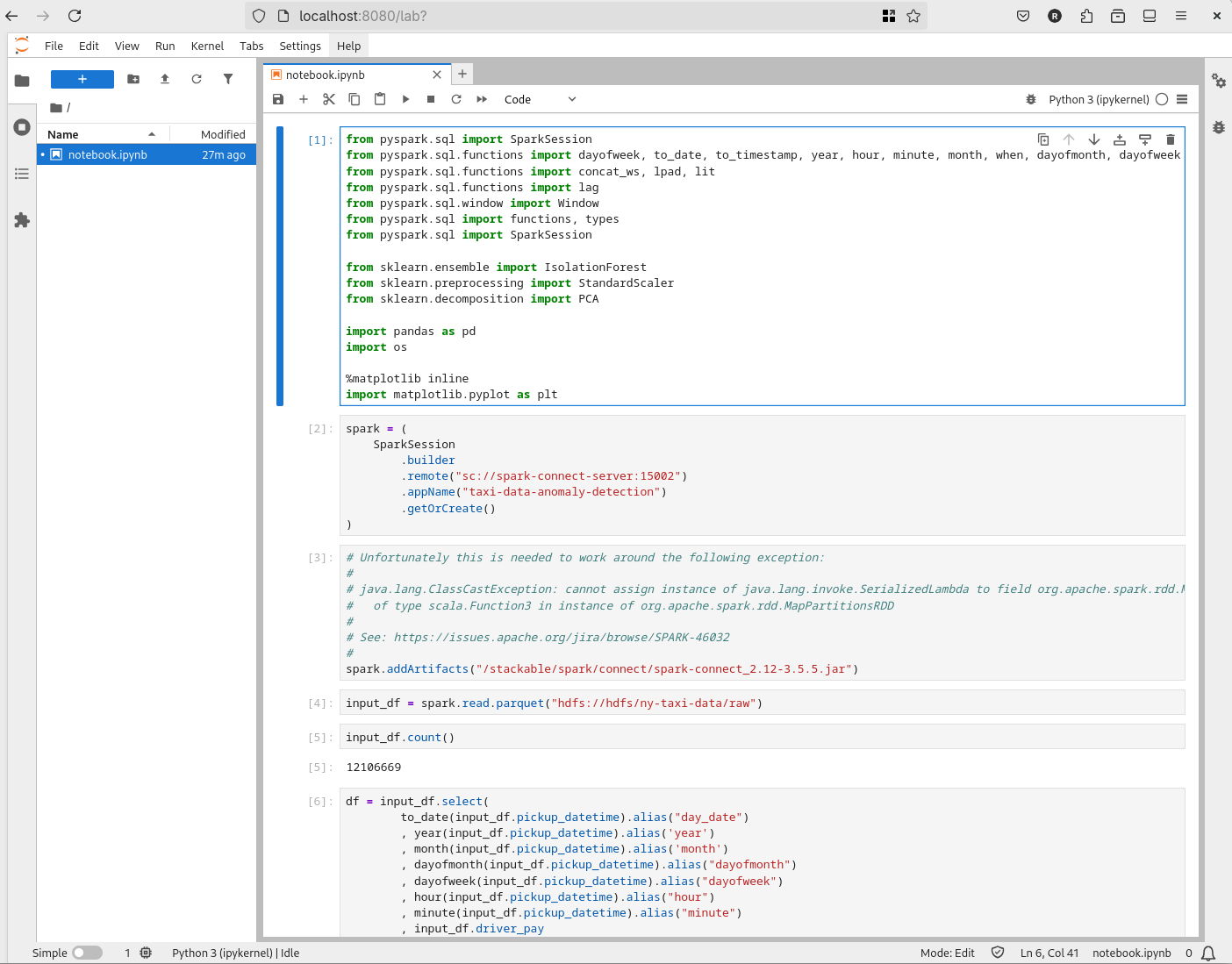 JupyterLab Notebook